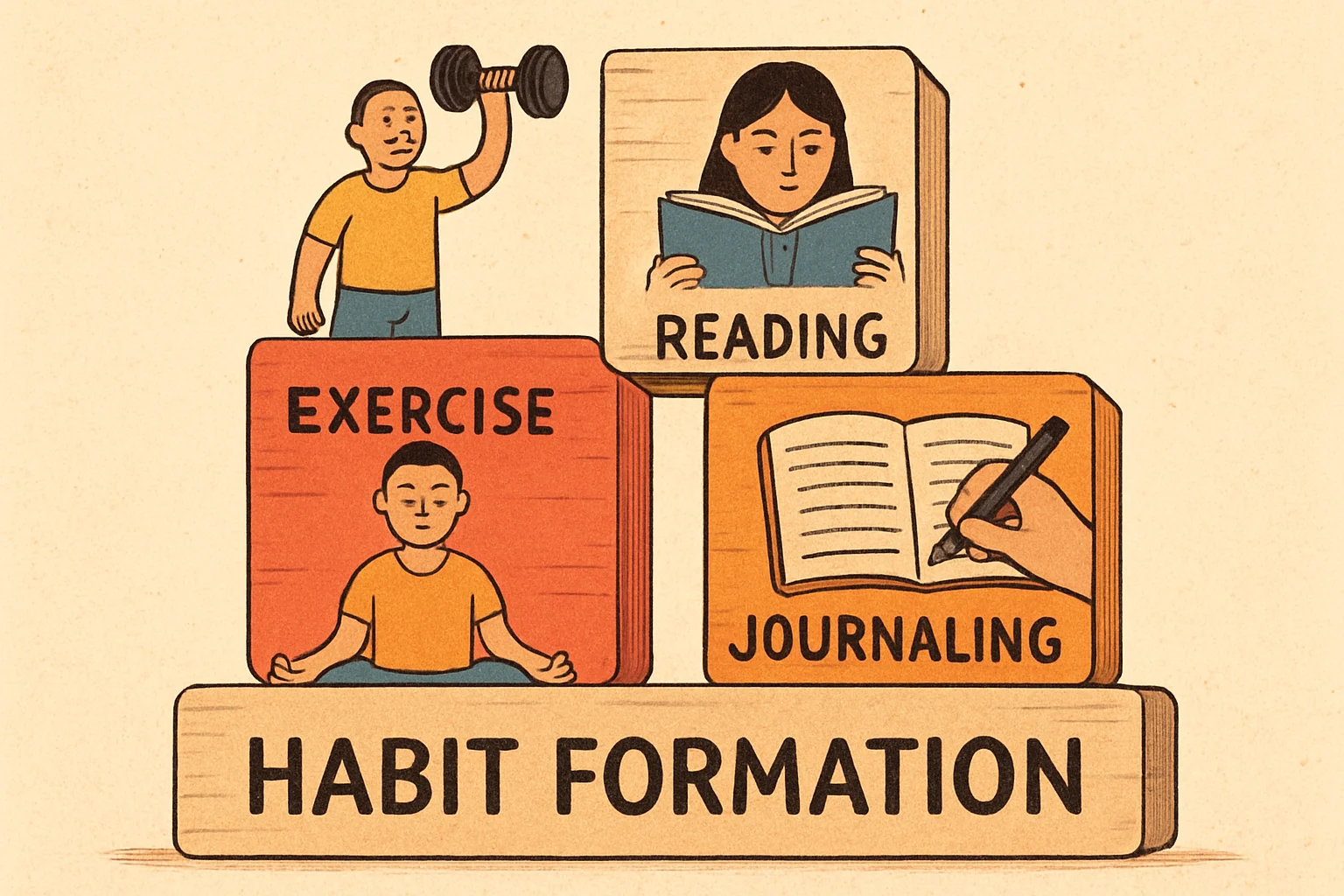 Keystone habits forming a foundation
